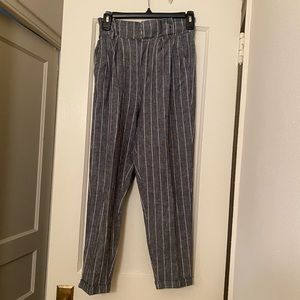 Bershka striped paperbag pants